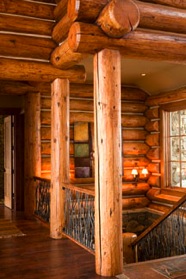 Montana Log Home Architecture, Yellowstone Club, Cellar