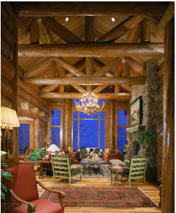 Colorado Log Home Architecture, Bachelor Gulch, Thompson
